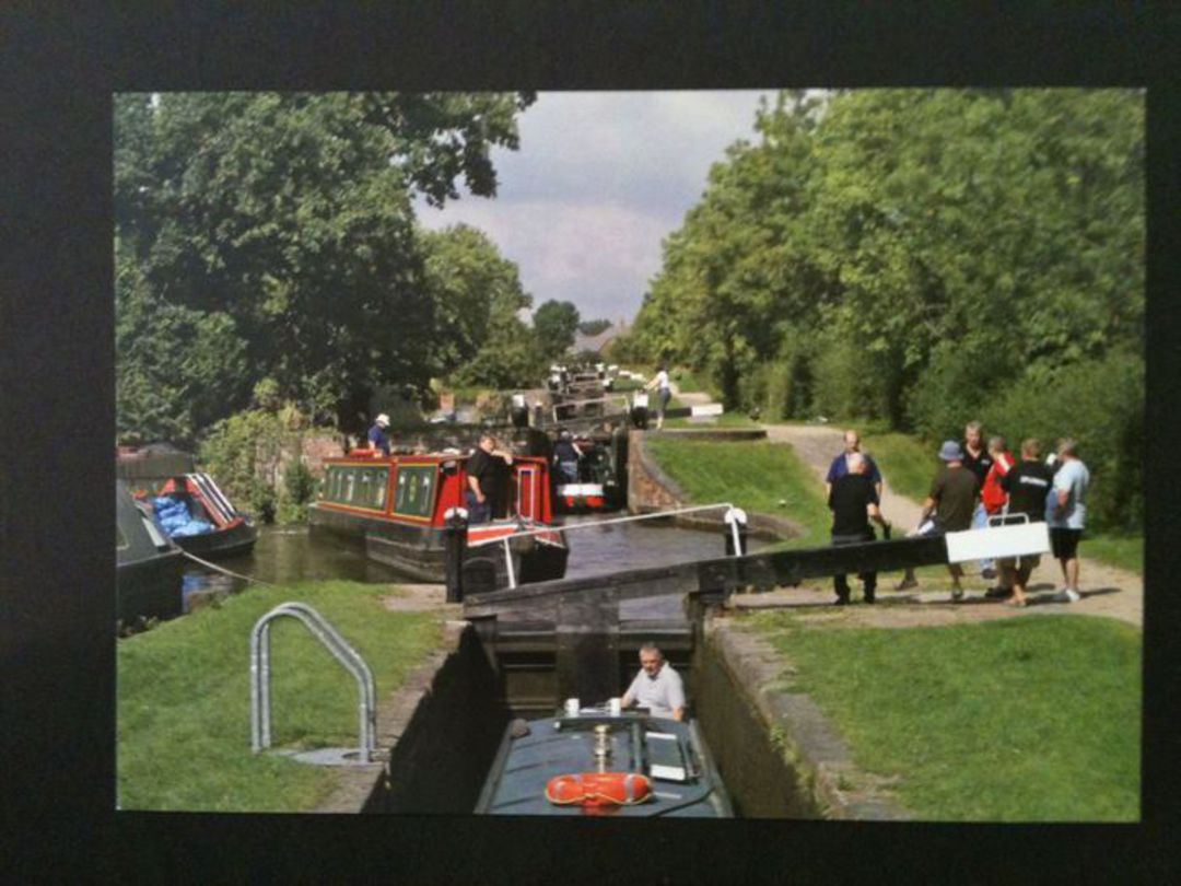 Modern Coloured Postcard of Lapworth Flight Stratford on Avon Canal. - 440044 - Postcard image 0
