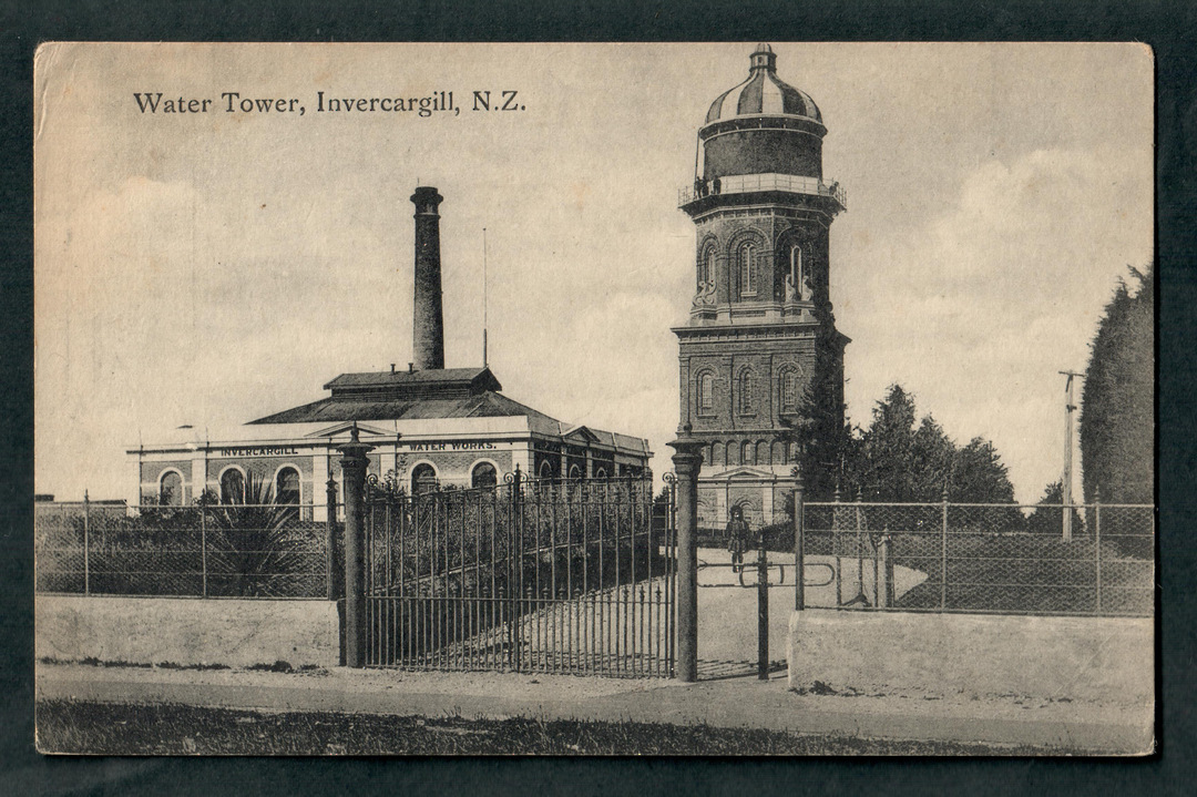 Postcard of Water Tower Invercargill. - 49374 - Postcard image 0