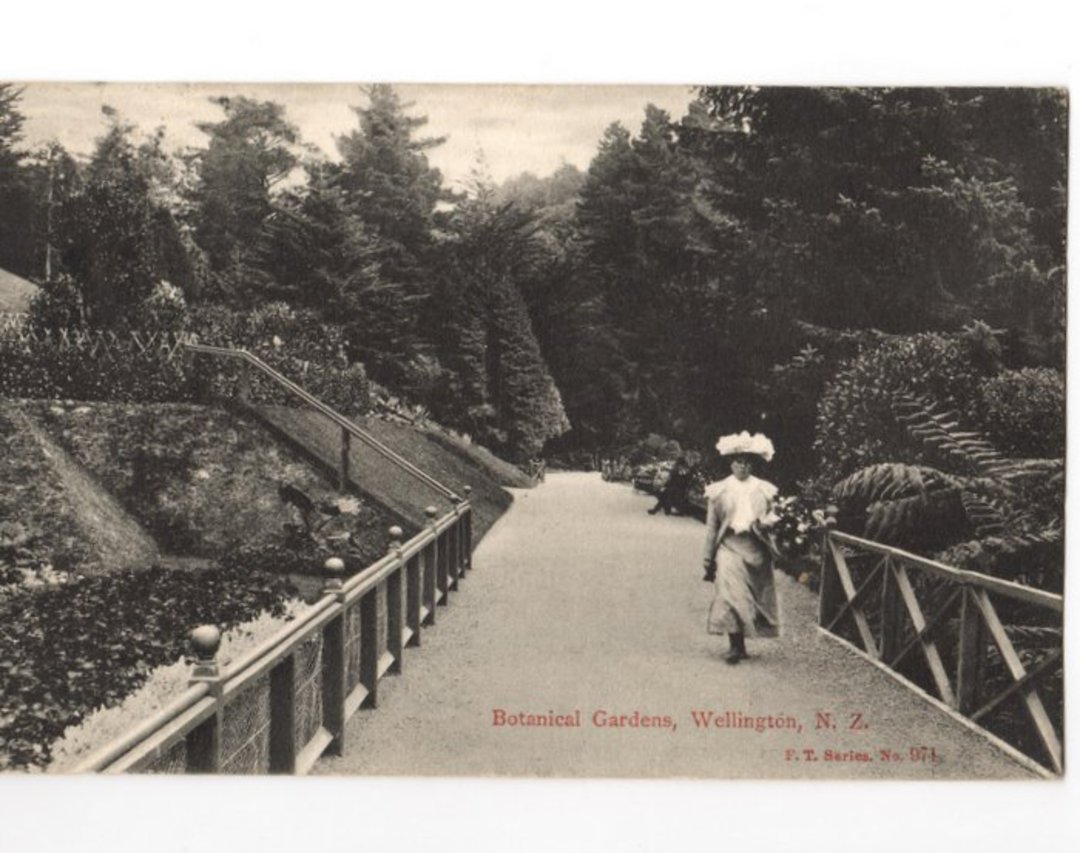 Postcard of Botannical Gardens Wellington. - 47788 - Postcard image 0
