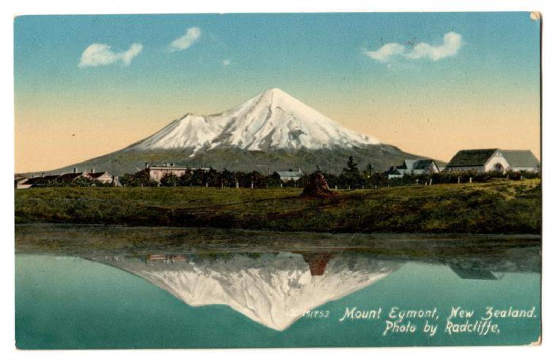 Coloured Real Photograph by Radcliffe of Mount Egmont. - 47081 - Postcard image 0