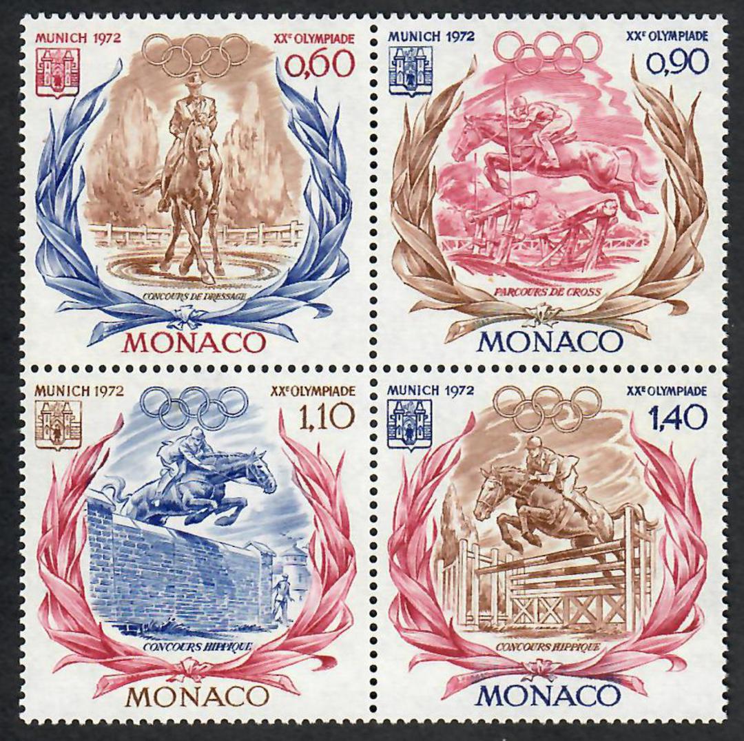 MONACO 1972 Olympics. Block of 4. - 22302 image 0