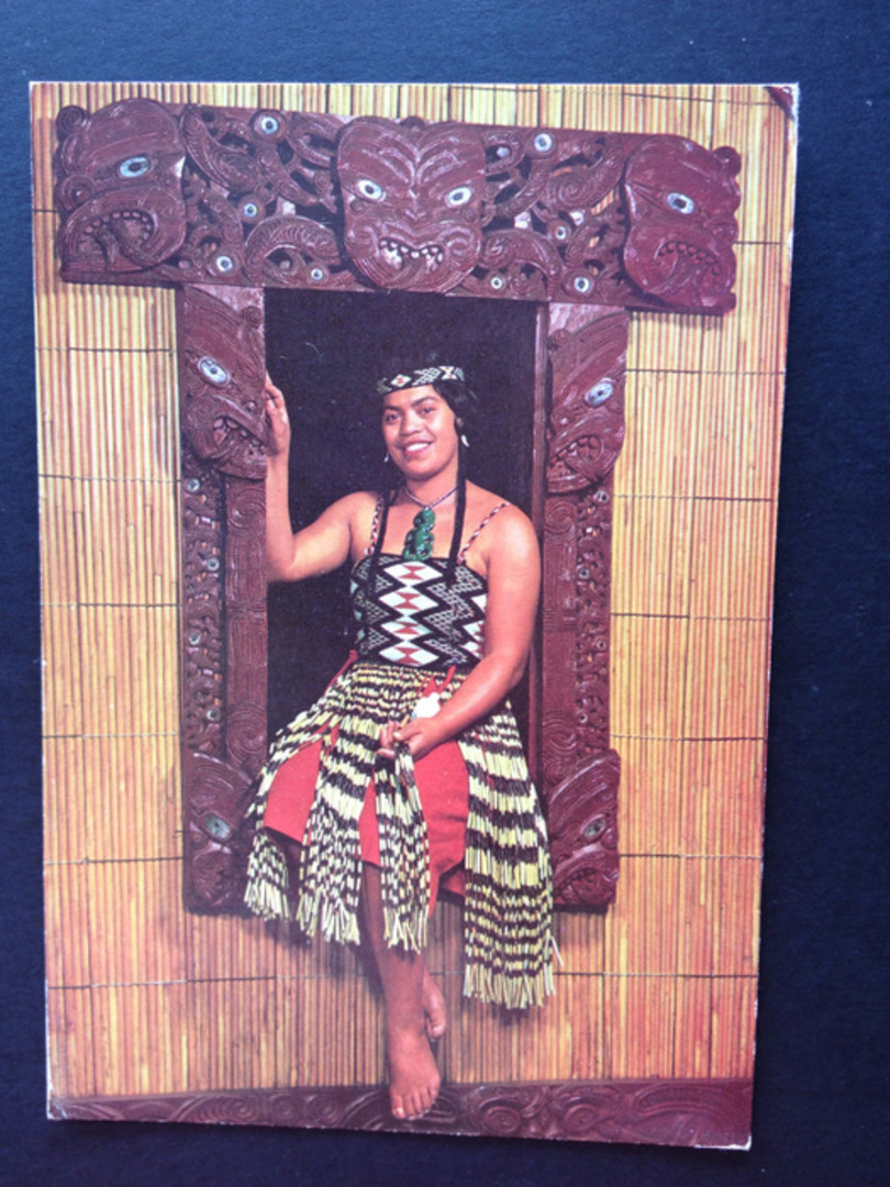 Modern Coloured Postcard of Maori Poi Dancer. - 449624 - Postcard image 0