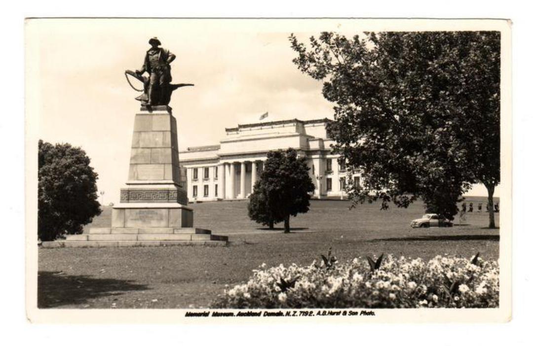 Real Photograph by A B Hurst & Son of Memorial Museum Auckland. - 45524 - Postcard image 0