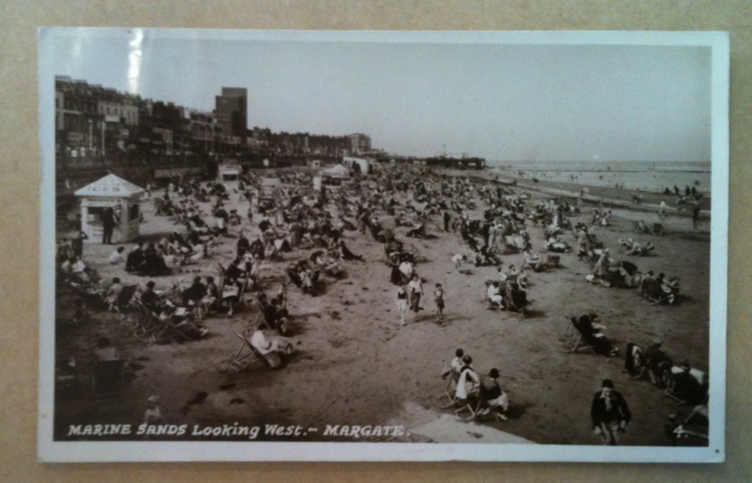 Real Photograph of Marine Sands Margate. - 242606 - Postcard image 0