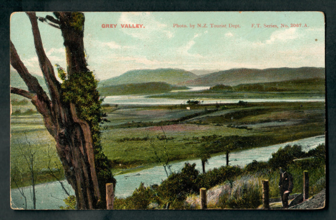 Coloured Postcard of Grey Valley. - 48849 - Postcard image 0