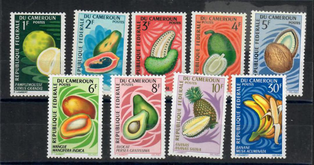 CAMEROUN 1967 Definitives Fruit. Set of 9. - 25323 - LHM image 0