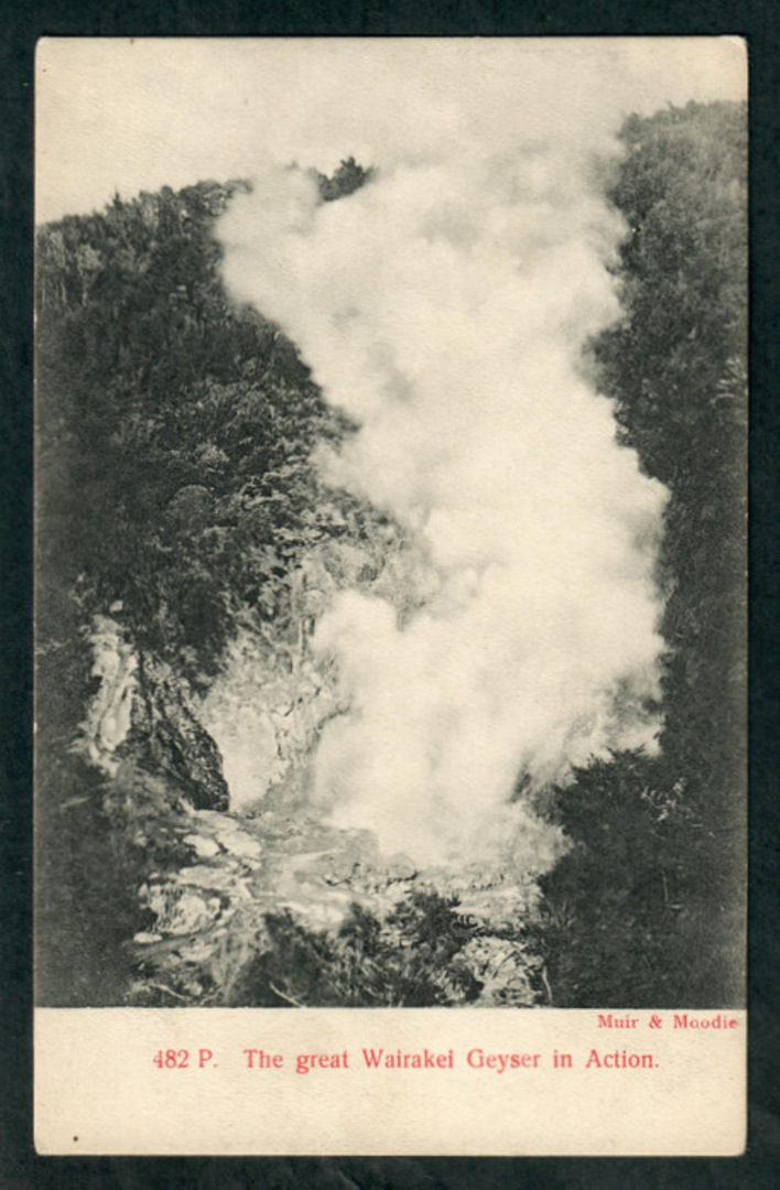 Postcard of the Great Wairakei Geyser in action. - 46795 - Postcard image 0