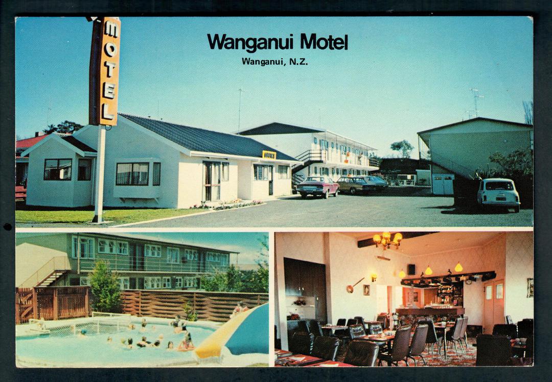 Modern Coloured Advertising Postcard of Wanganui  Motel Wanganui. - 447105 - Postcard image 0