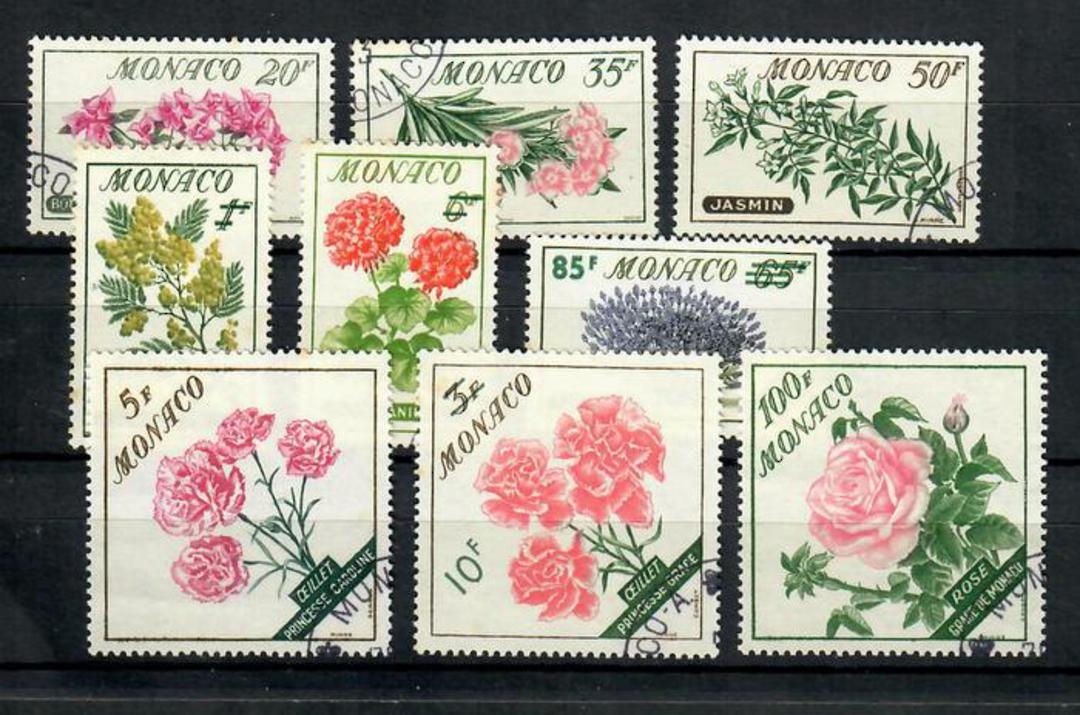 MONACO 1959 Flowers. Set of 8. - 20175 - FU image 0