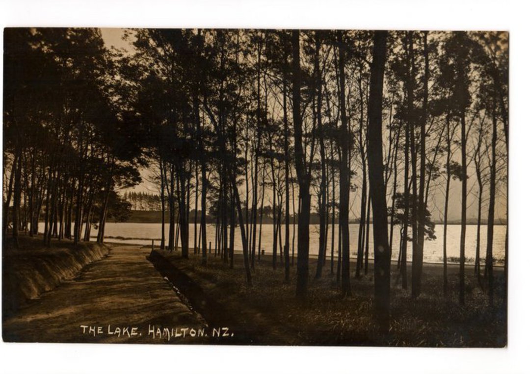 Real Photograph of by Cartwright of The Lake Hamilton. - 45852 - Postcard image 0