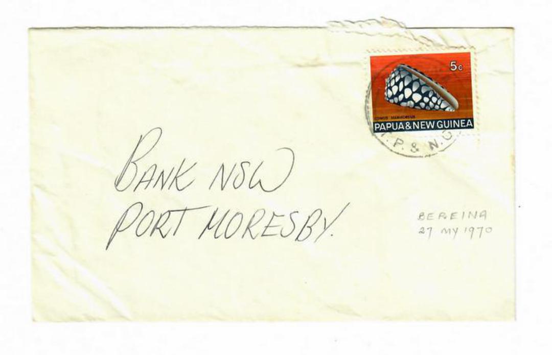 PAPUA NEW GUINEA 1970  Letter from Bereina to Port Moresby. - 32155 - PostalHist image 0