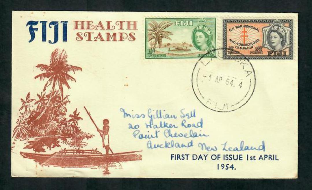 FIJI 1954 Health. Set of 2 on first day cover. - 31623 - FDC image 0