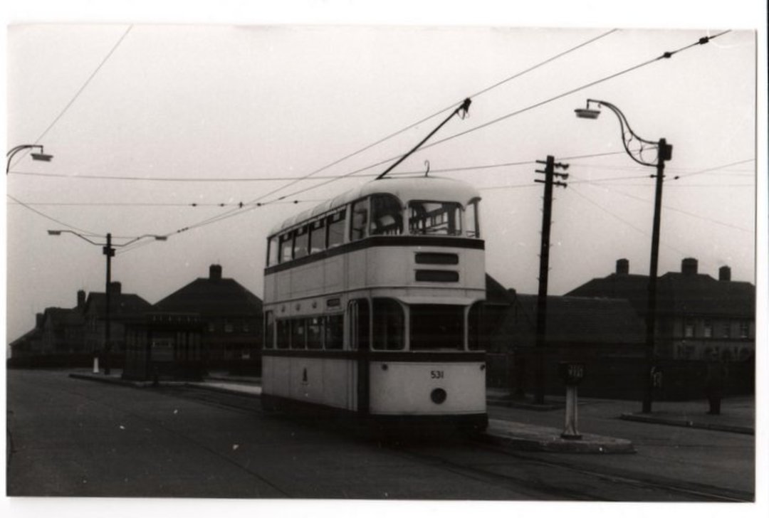 Real Photograph by tramspotter of Sheffield Corporation Tramways Car 531. - 242266 - Photograph image 0
