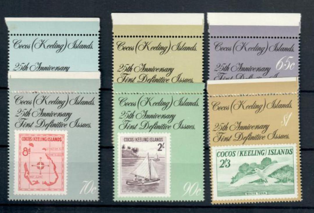 COCOS (KEELING) ISLANDS 1988 25th Anniversary of the First Cocos Stamps. Set of 6. - 20299 - UHM image 0