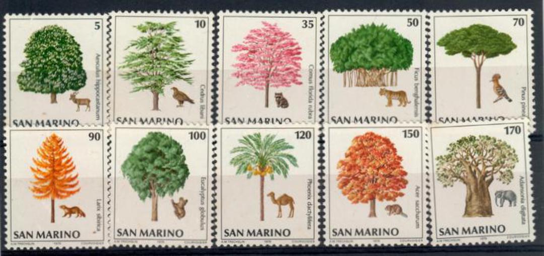 SAN MARINO 1979 Environmental Protection. Set of 10. - 20368 - UHM image 0