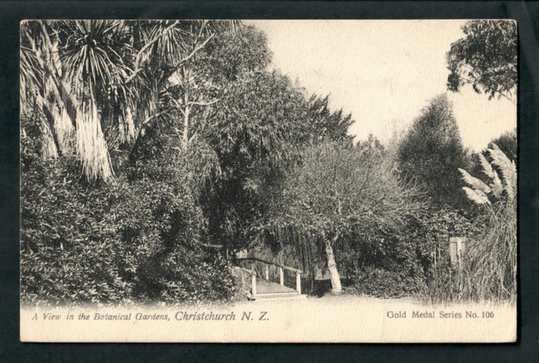 Postcard of a View in the Christchurch Botanical Gardens. - 48443 - Postcard image 0