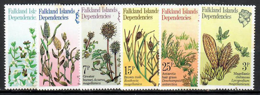 FALKLAND ISLANDS DEPENDENCIES 1981 Plants. Set of 6. - 70677 - UHM image 0