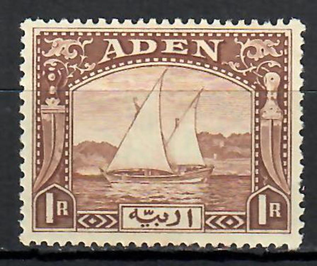 ADEN 1937 Definitive 1r Brown. - 70919 - Mint image 0