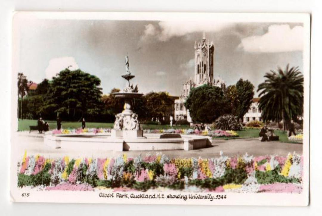 Tinted Postcard by  A B Hurst & Son of Albert Park Auckland showing the University - 45569 - Postcard image 0