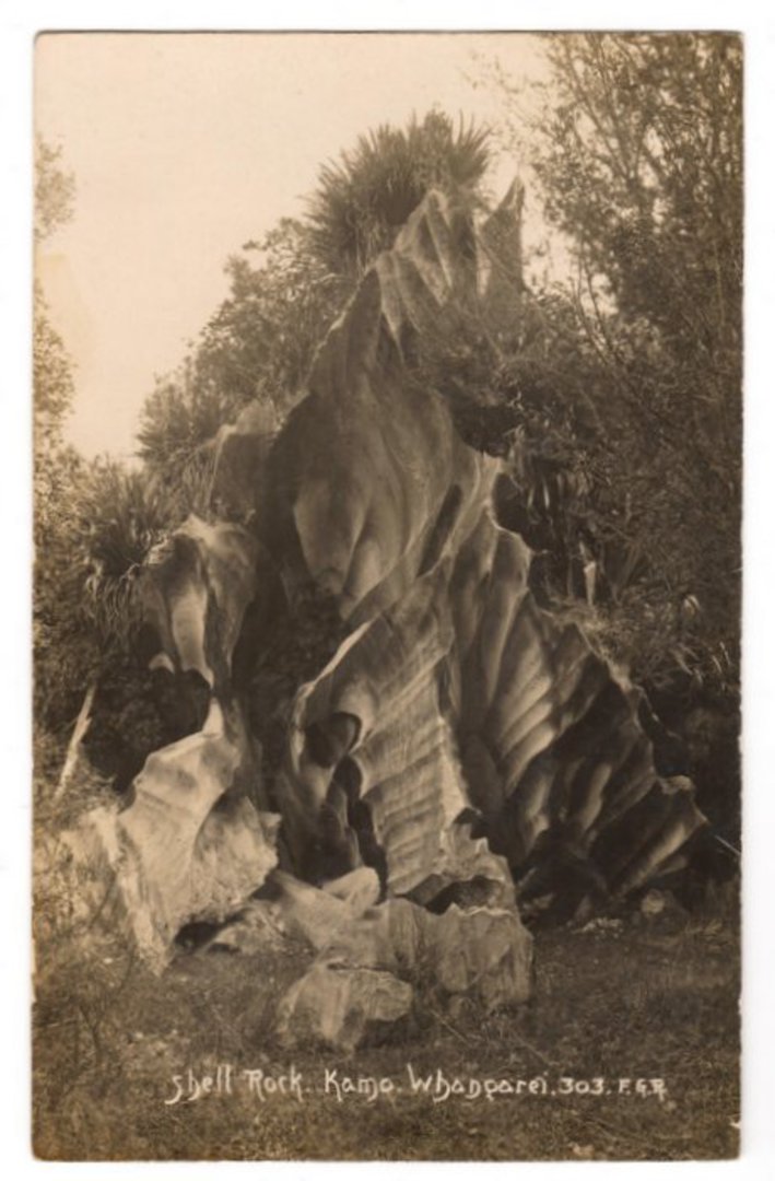 Real Photograph by Radcliffe of Shell Rock Kamo Whangarei. - 45011 - Postcard image 0