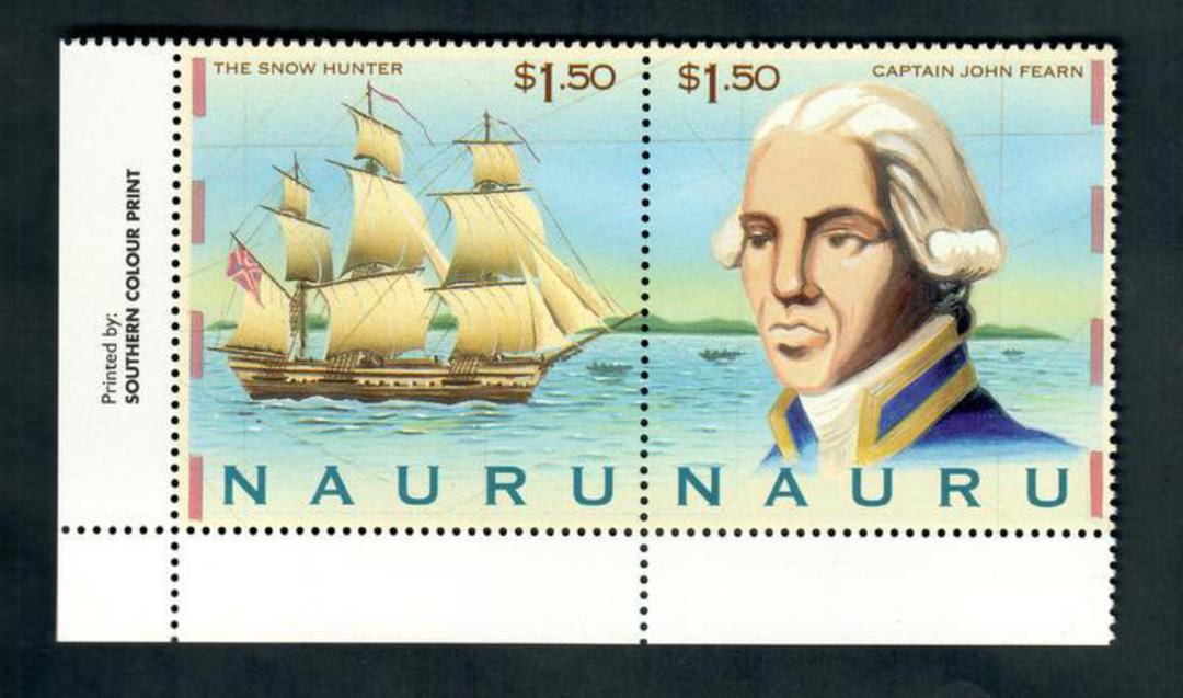 NAURU 1998 Bicentenary of the First Contact with the Outside World. Joined Pair. - 50182 - UHM image 0