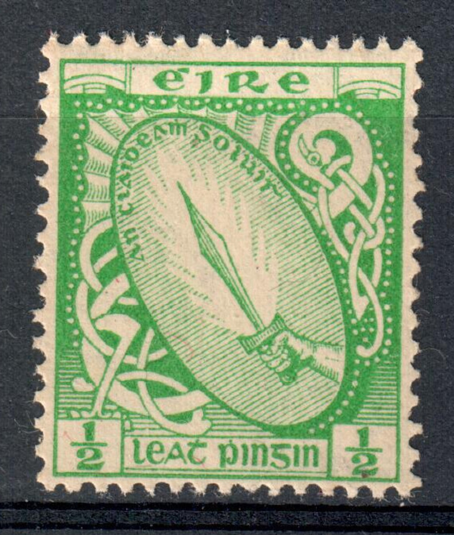 IRELAND 1922 Definitive ½d Bright Green. - 73483 - UHM image 0