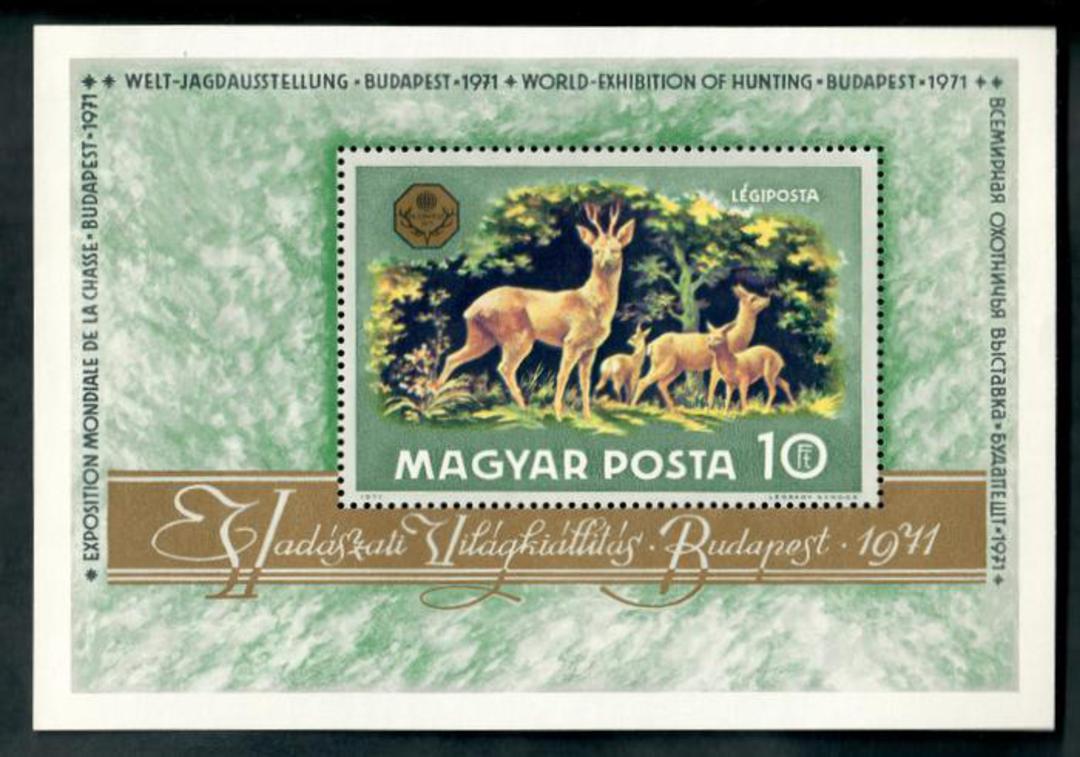 HUNGARY 1971 World Hunting Exhibition. Miniature sheet. - 50285 - UHM image 0