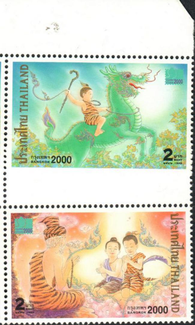 THAILAND 2000 Bangkok 2000 International Stamp Exhibition. Set of 4 and miniature sheet. Face value 68 baht. - 50784 - UHM image 2