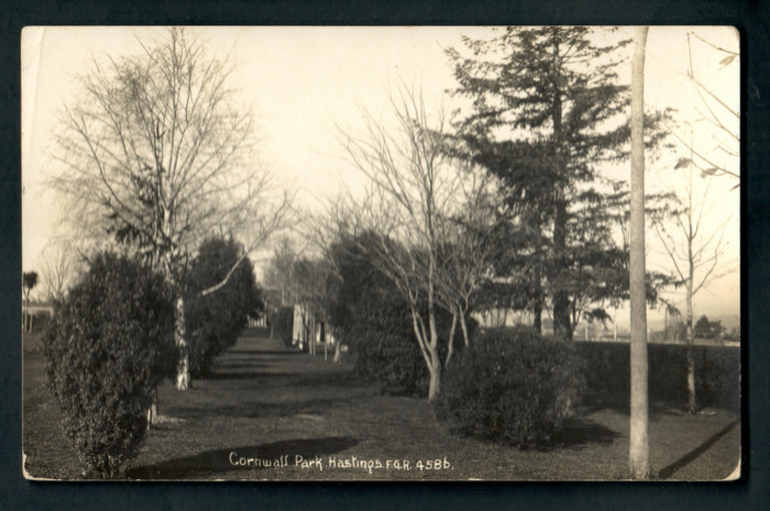 Real Photograph by Radcliffe of Cornwall Park Hastings. - 47961 - Postcard image 0