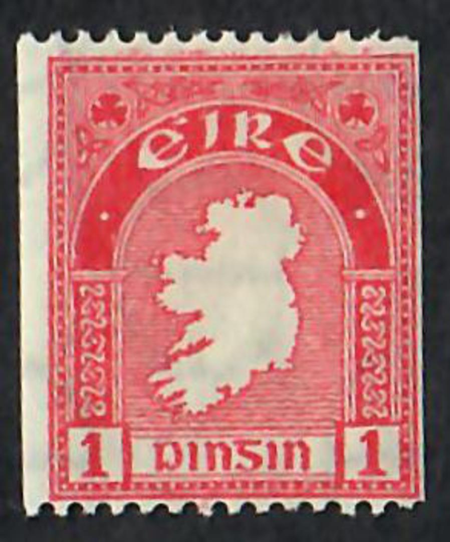 IRELAND 1940 Definitive 1d Carmine Coil.  Perf 14 x Imperf. . - 70025 - LHM image 0