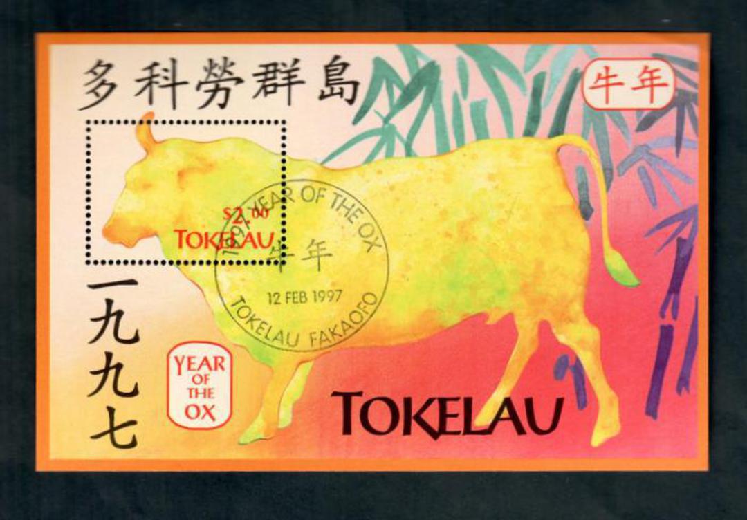 TOKELAU ISLANDS 1997 Year of th Ox. Miniature sheet. - 52014 - CTO image 0