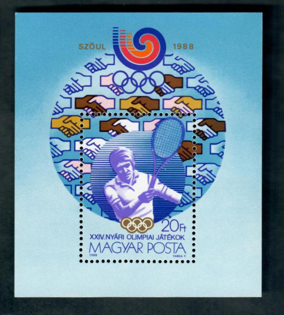 HUNGARY 1988 Olympics miniature sheet. - 50372 - UHM image 0