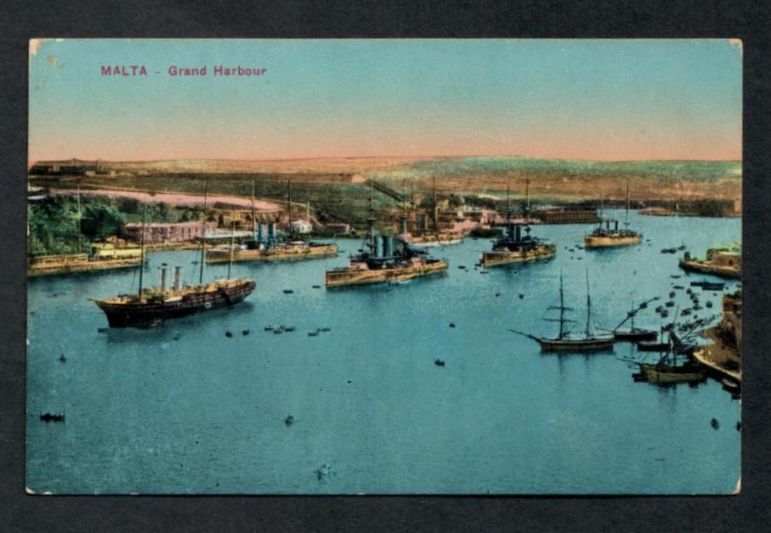 MALTA Coloured Postcard of Grand Harbour. - 40201 - Postcard image 0