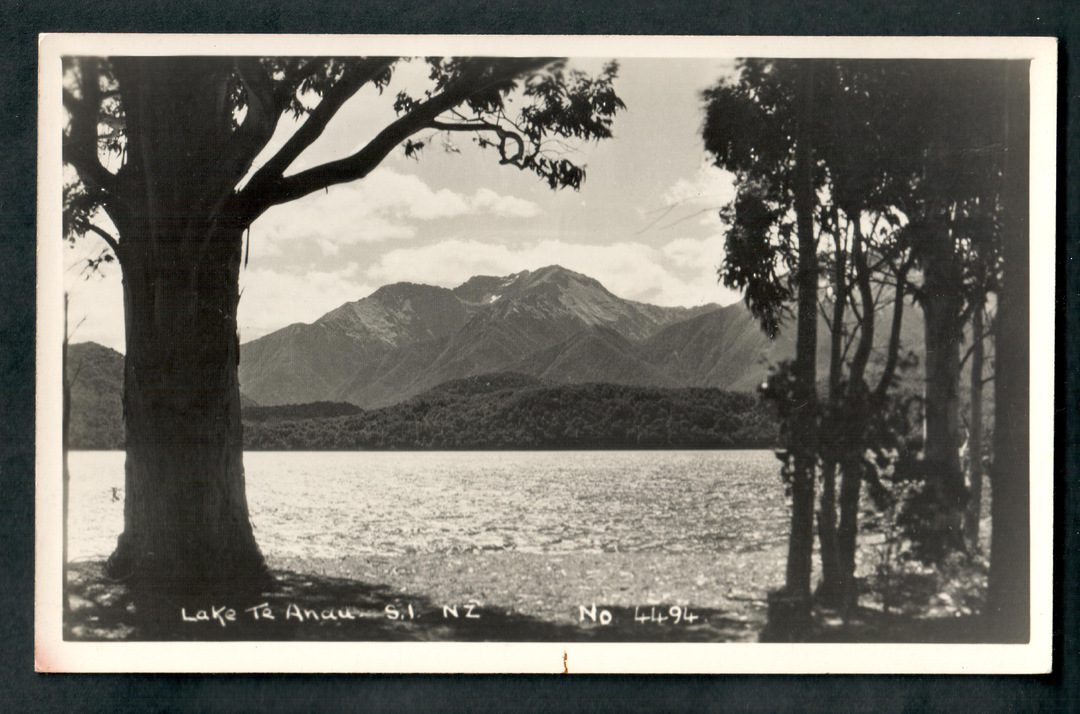 Real Photograph of Lake Te Anau. - 49327 - Postcard image 0