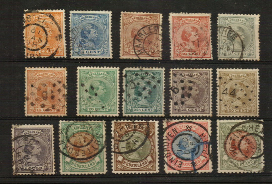 NETHERLANDS 1891-1898. Set of definitives. - 21213 - VFU image 0