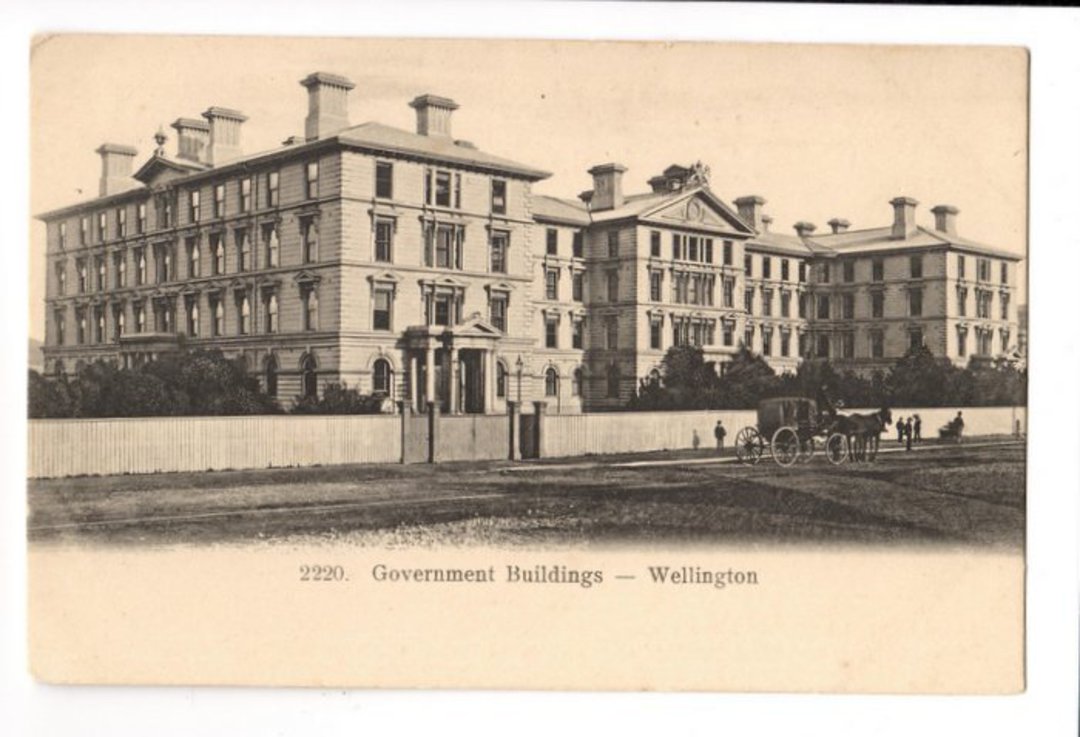 Early Undivided Postcard by Muir & Moodie of Government Buildings Wellington. - 47772 - Postcard image 0