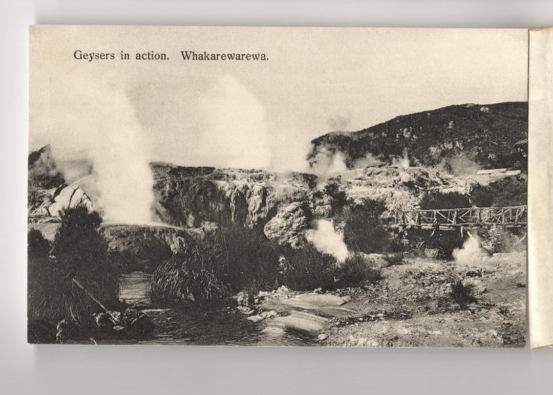 Real Photograph by Blencowe of Geysers in Action Whakarewarewa. - 46119 - Postcard image 0