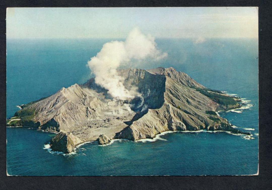 Modern Coloured Postcard by Gladys Goodall of White Island in eruption. - 444466 - Postcard image 0
