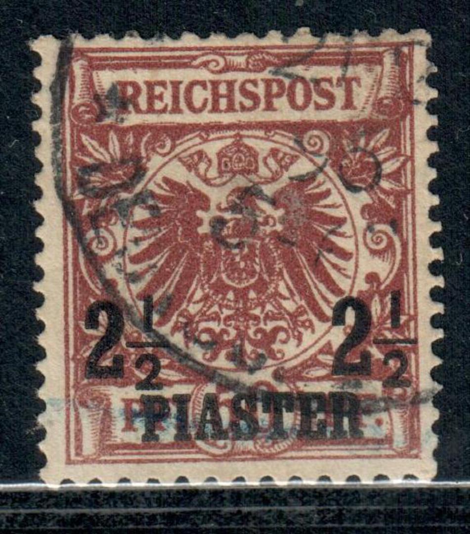 GERMAN POST OFFICES IN the TURKISH EMPIRE 1889 2½p on 50pf Chocolate. - 9357 - VFU image 0