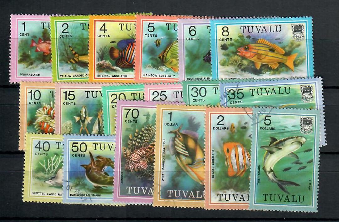 TUVALU 1979 Fish First series. Original set of 18. - 21721 - FU image 0