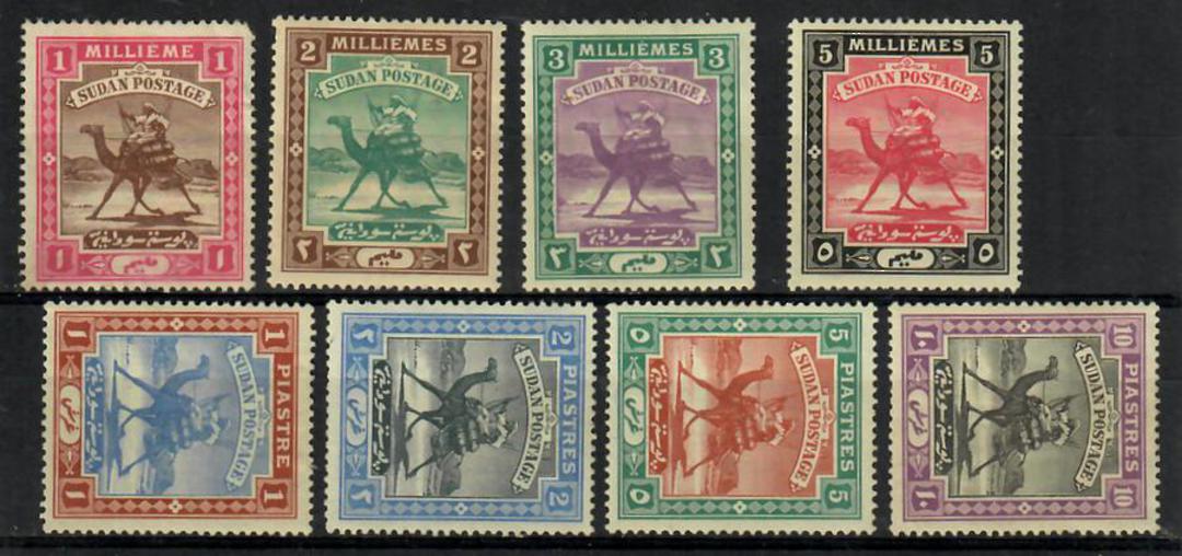 SUDAN 1898 Definitives. Set of 8. The backs vary but mostly LHM. A couple have hinge remains. - 22452 - LHM image 0