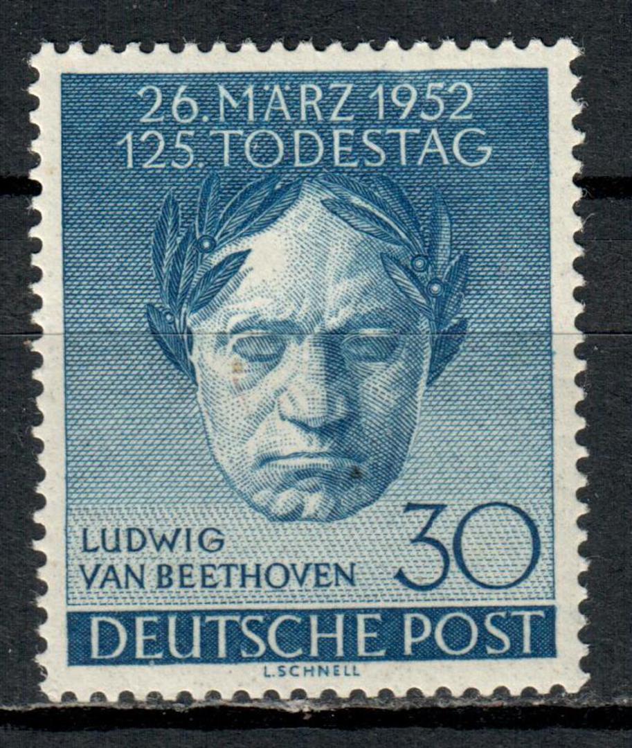 WEST BERLIN 1952 125th Death Anniv of Beethoven. VLHM. - 71375 - LHM image 0