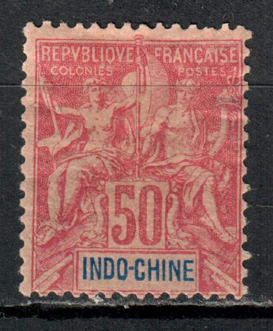 INDO-CHINA 1892 Definitive 50c Carmine on Rose. - 76550 - Mint image 0
