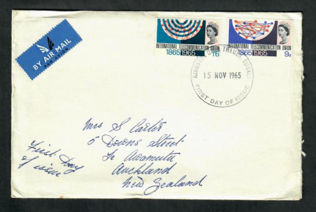 GREAT BRITAIN 1965 Centenary of the ITU first day cover. - 30329 - FDC image 0