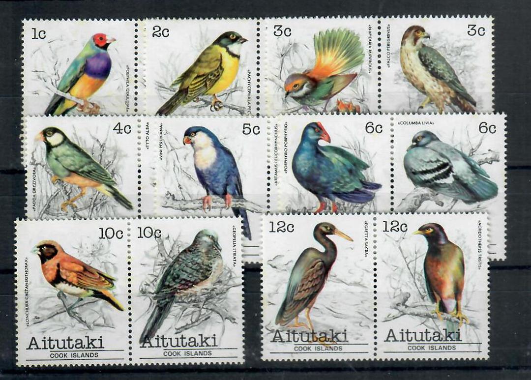 AITUTAKI 1981 Birds Part set to the 12c pair. - 20597 - UHM image 0