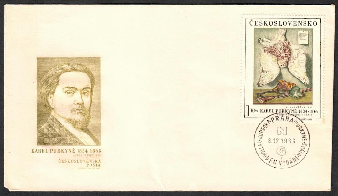 CZECHOSLOVAKIA 1966 Art. First series. Set of 5 on first day cover. - 131353 - FDC image 2
