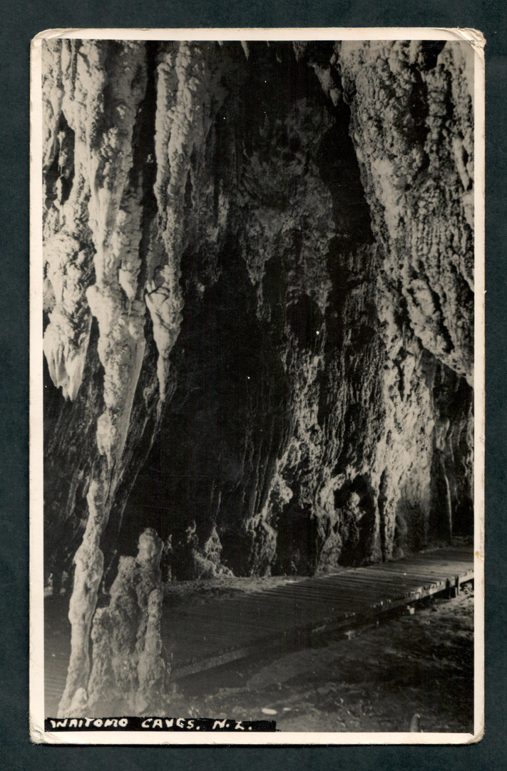 Real Photograph by N S Seaward of Waitomo Caves. - 46456 - Postcard image 0