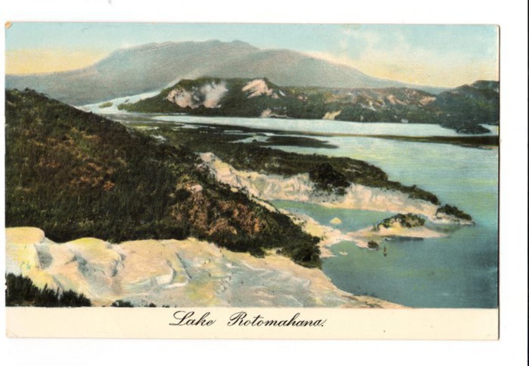 Early Tinted Postcard of Lake Rotomahana. - 45935 - Postcard image 0
