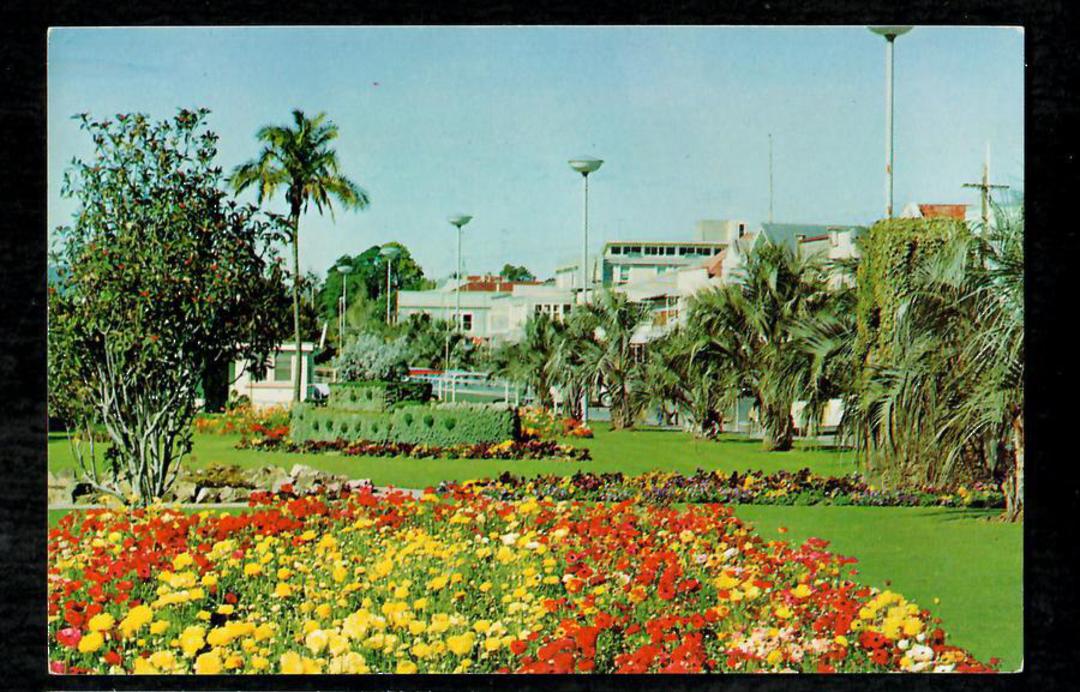 Modern Coloured Postcard by Gladys Goodall of the Gardens on the Strand Tauranga. - 444005 - Postcard image 0