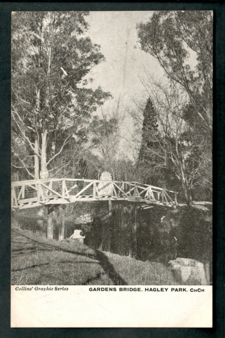 Postcard of Gardens Bridge Hagley Park Christchurch. - 48407 - Postcard image 0